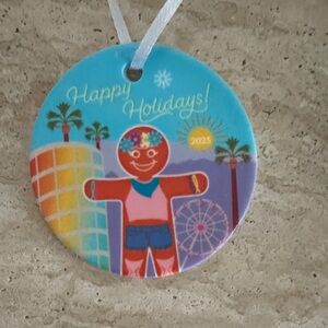 Festive Gingerbread Ornament - Multicolor